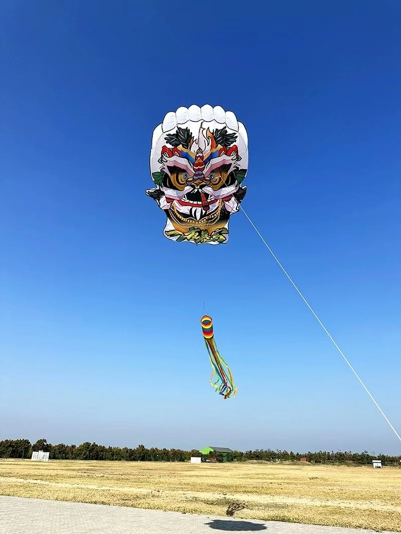 Cerfs-volants en forme de lion chinois, avec ficelle, ligne, grand vent, pour la planche à voile, doux, gonflable, traditionnel, amusant, livraison gratuite