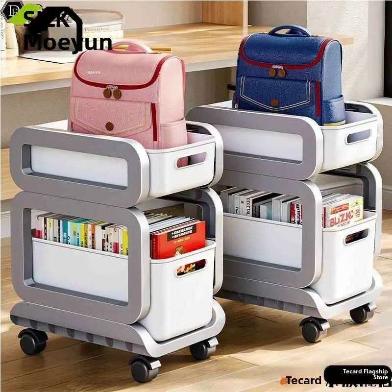 

Мобильная многослойная сумка для хранения книг Ra под столом, органайзер для стола, пластиковый шкаф для домашнего использования, студенческий шкаф для хранения книжной полки, тележка