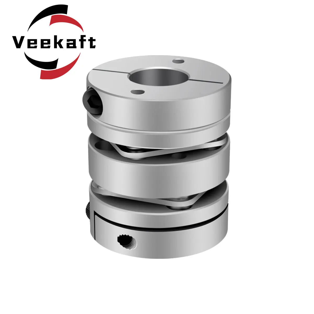 Aluminum alloy D68L74 double diaphragm coupling elastic connector D68mm L74mm ball screw step servo motor encoder computer