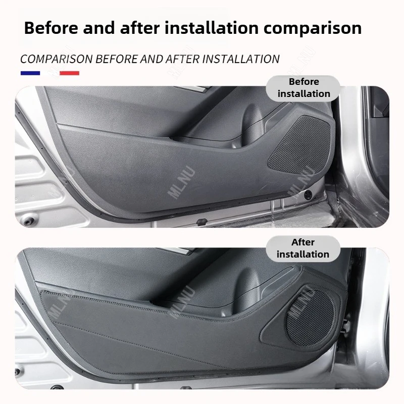 وسادة باب مضادة للركلة لملحقات تويوتا كورولا كروس 2026/2025 جلدية مقاومة للخدش تصميم ممتاز مقاوم للغبار 2022-2024 #3