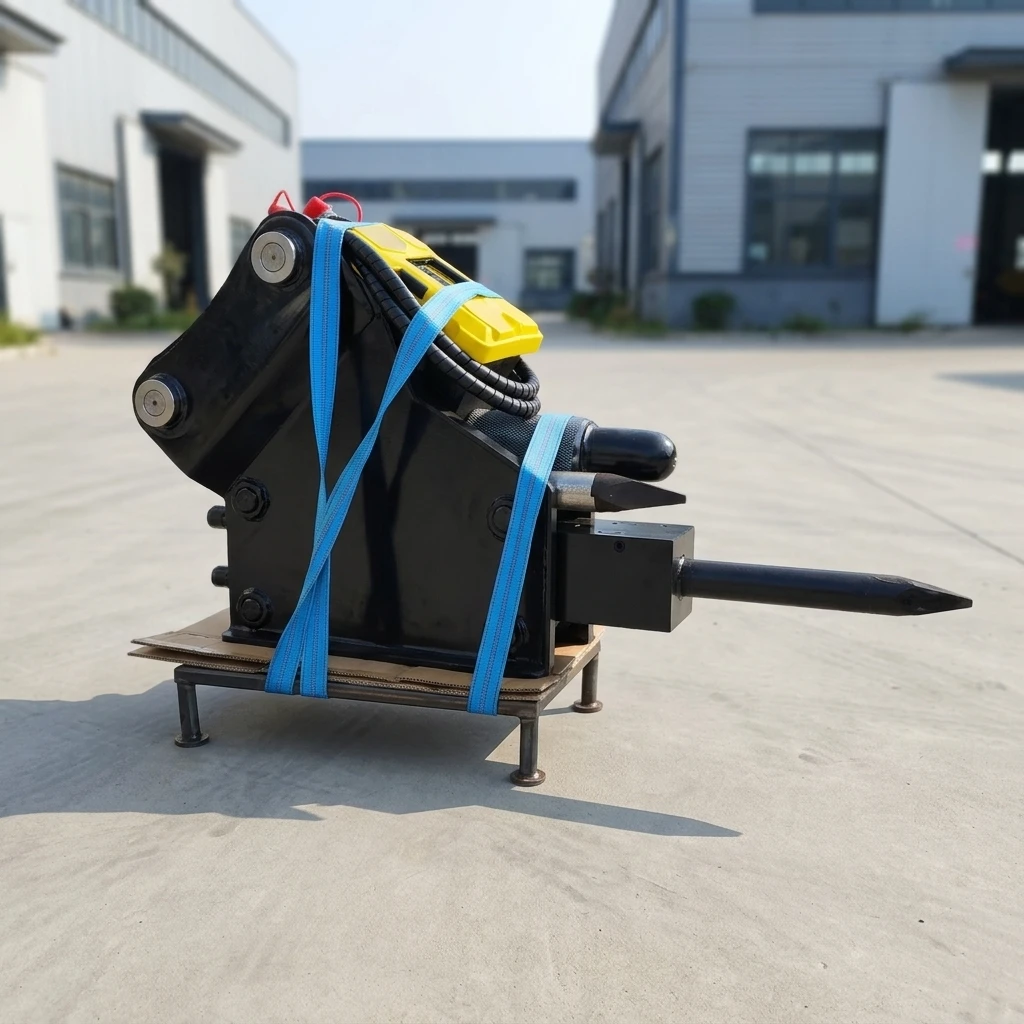 Heavy Duty Hydraulic Breaker for Skid Steer Universal Quick Attach Chisel for Concrete Rock Breaking Construction