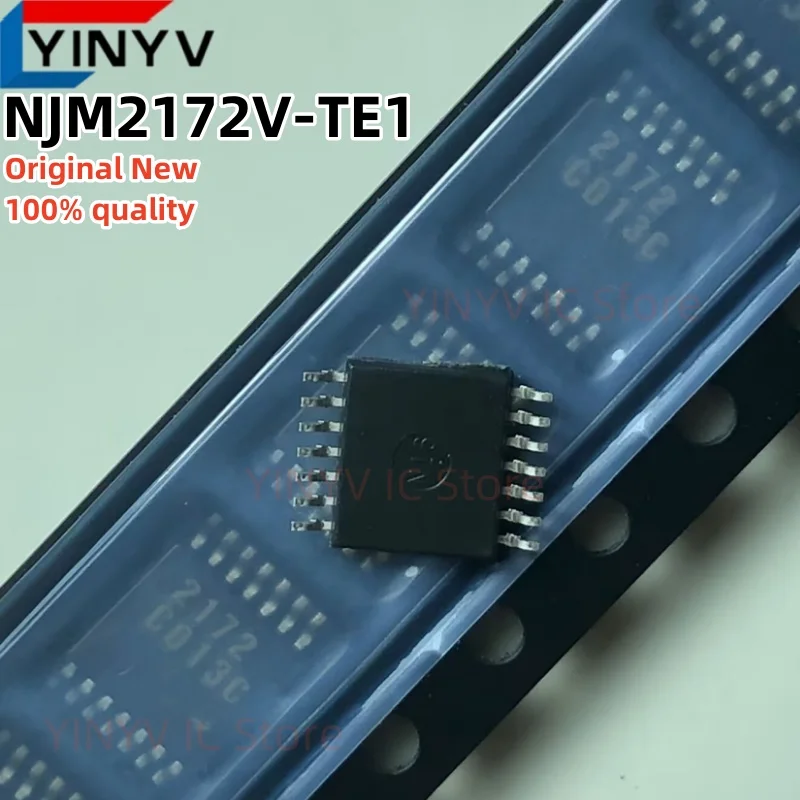 5 unidades NJM2172V NJM2172V-TE1 2172 NJM2172V NJM2172 JRC2172 TSSOP-14 AMPLIFICADOR OPERACIONAL COM EVR Original Novo 100% Qualidade