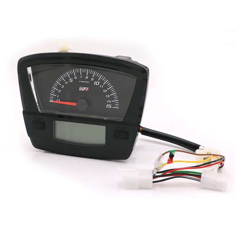 

Modification LED Universal Digital Electric Motorcycle Speedometer Odometer Dashboard for EX5