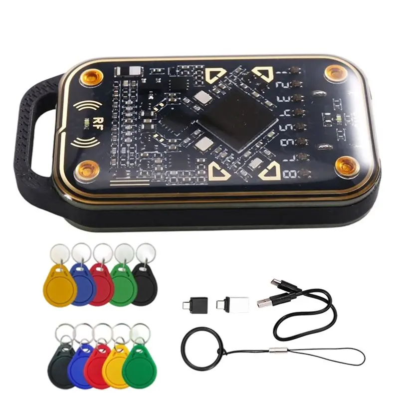 [NEW!A25P】 Chameleon V3.0 RFID Smart Chip Emulator+5XUID/CUID Keychain