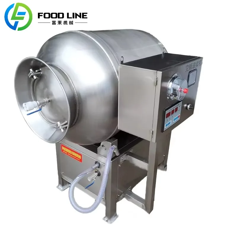 High-capacity Beef Meat Tumbler Fish Marinating Machine Vacuum Meat Tumbling Machine Steak Massage