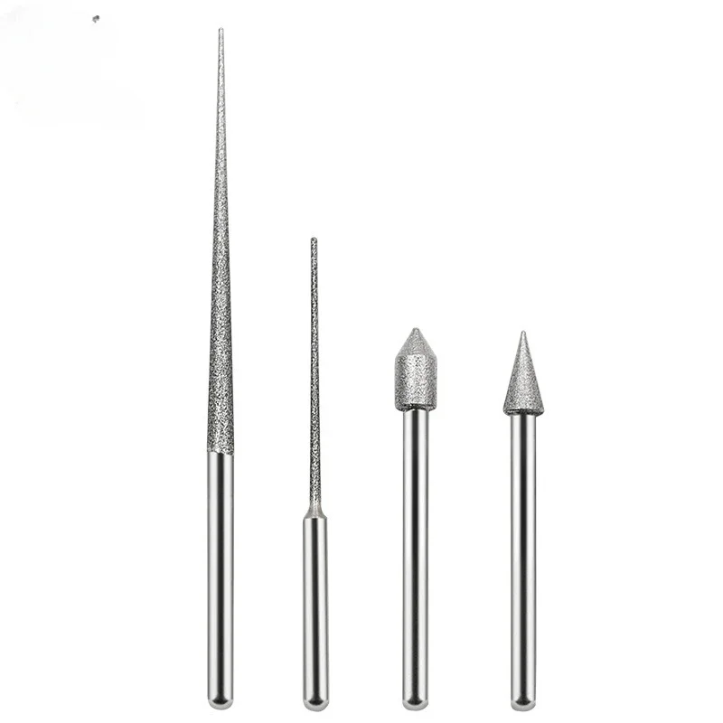 3MM Grinding Rods Mini Diamond Drill Grinding Head Milling Cutter Needle Engraving Carving Polishing Glass Jade Stone Drill Bit