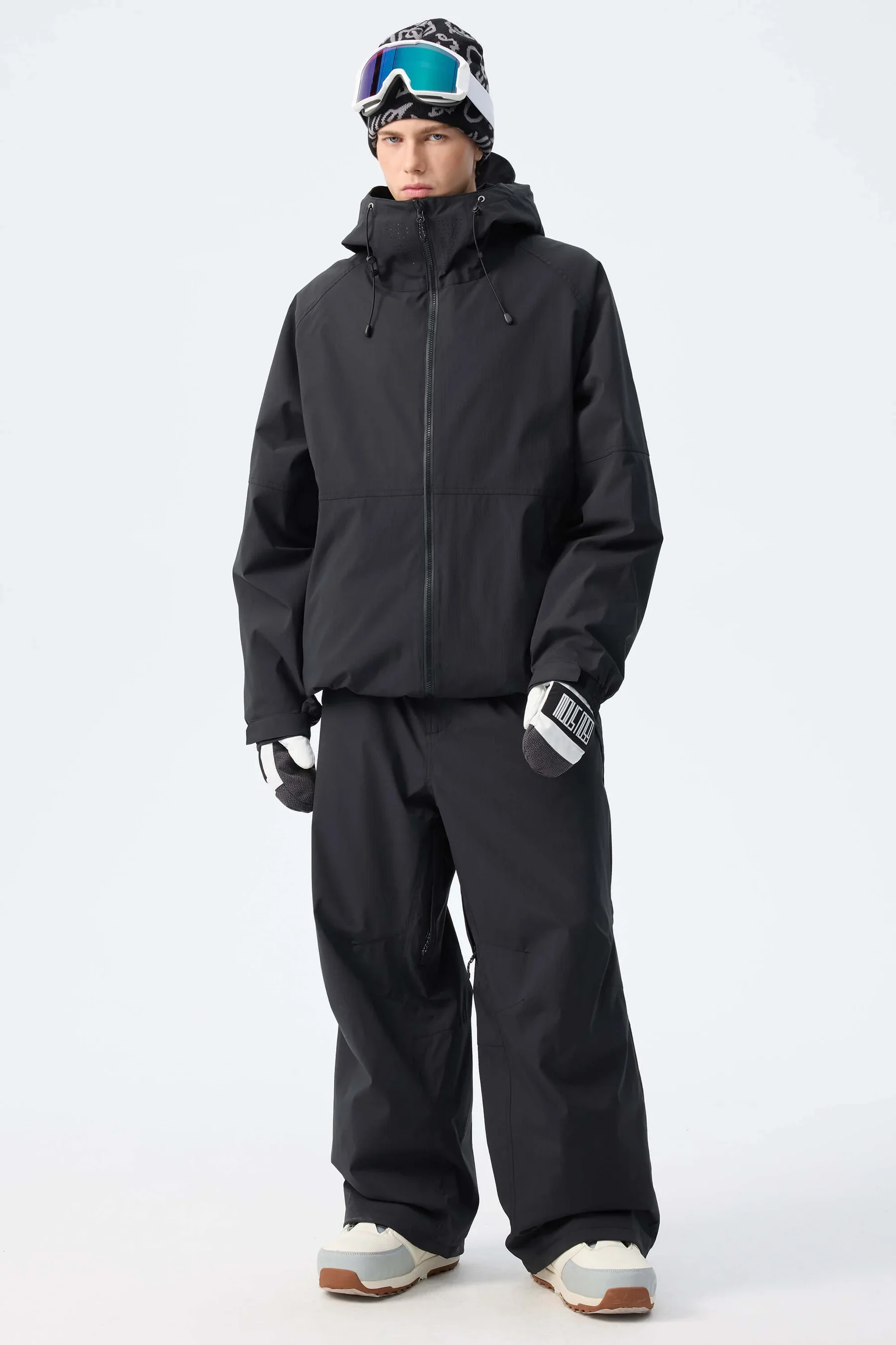 Gsou Snow 2026 Unisex Recycled Minimalist Insulated Ski Suit Windproof Waterproof Winter Snowboard Jacket & Pants Outerwear Set