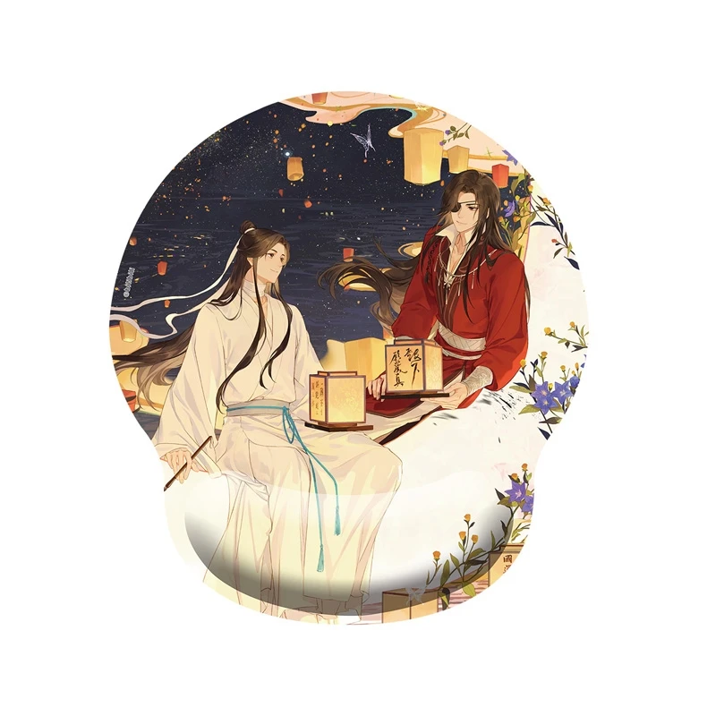 Tapis de souris en gel de pton Anime Tian Guan Ci Fu, bénédiction officielle du ciel, Hua Cheng Xie Lian Cosplay, haut niveau d'apparence, dessin animé