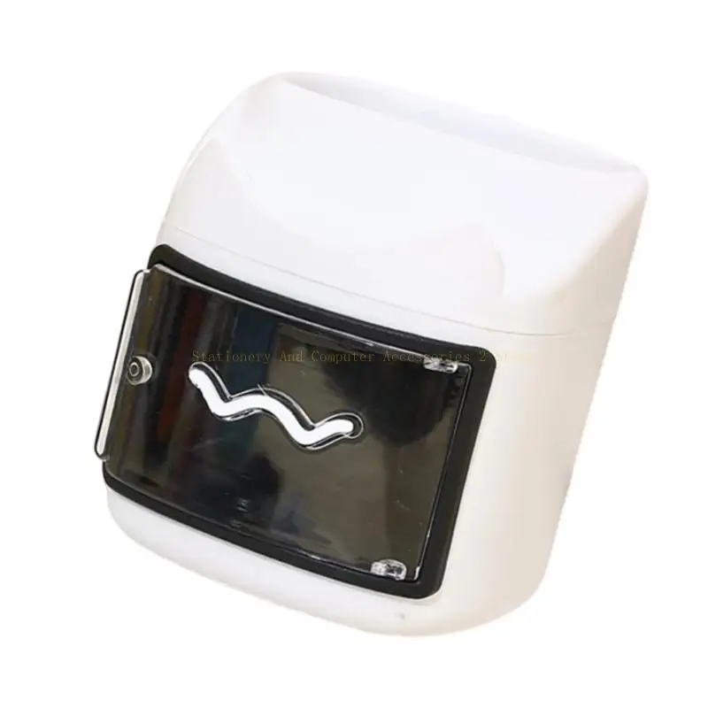 Desk Organiser With Pen Cup And Phone Stand Space Saving Plastic Pen Storage Box