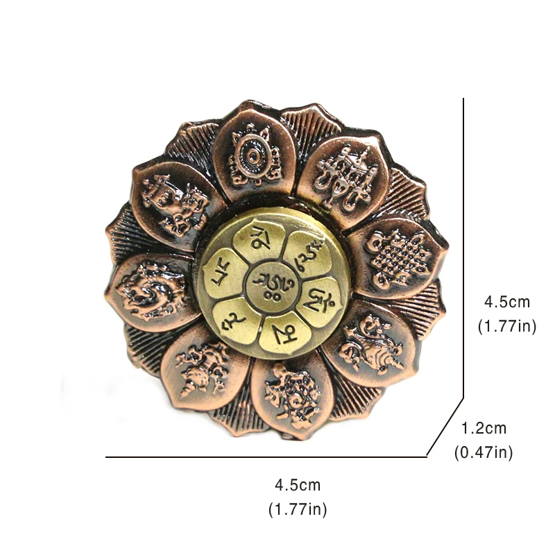 Lotus Flower Fidget Spinner Metal Hand Spinner For Autism Rotation Anti Stress Toys Fidget Toys Kids Children Gifts