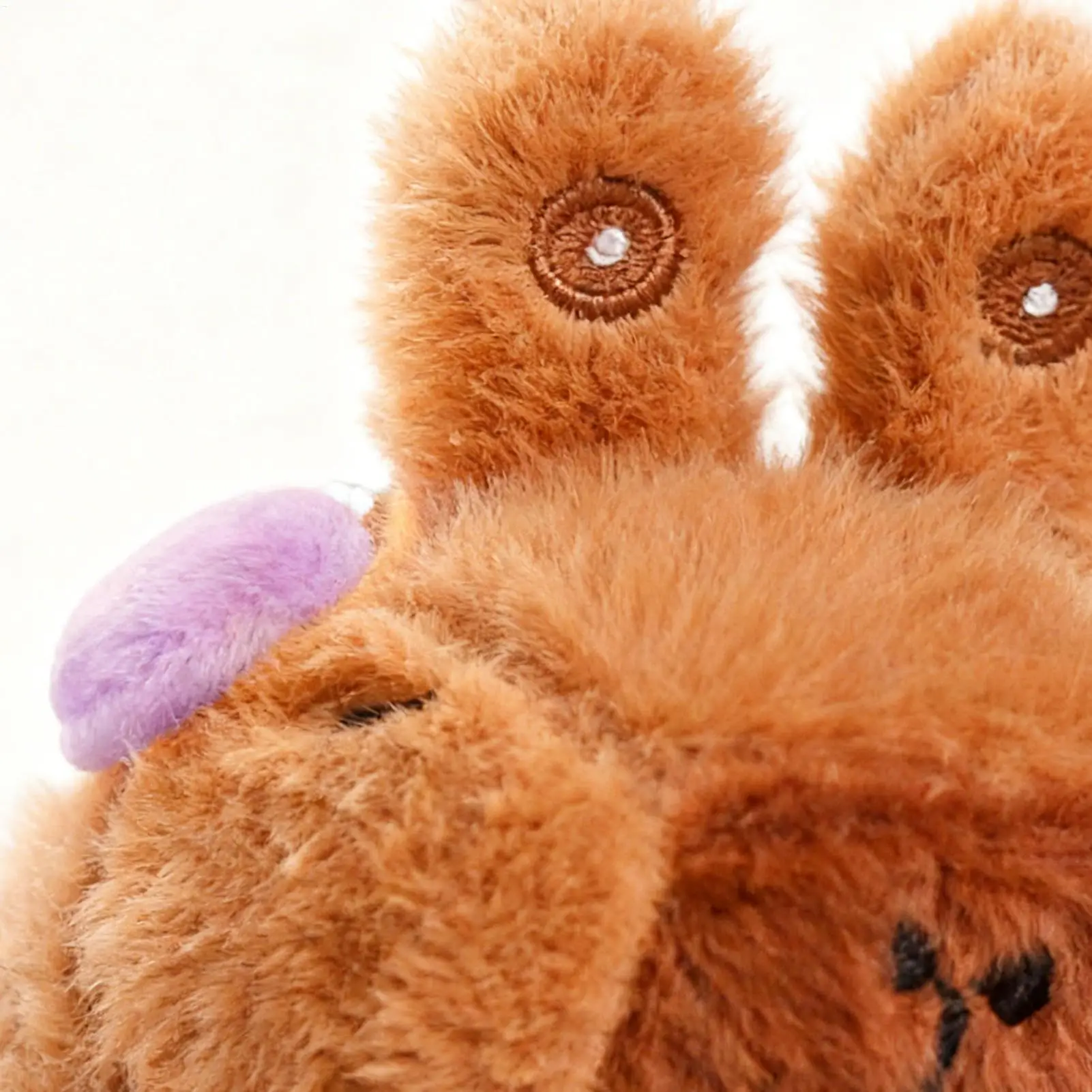 Ciondolo per borsa in peluche di capibara con ciondolo portachiavi per zaino imbottito in corda per adulti, ragazzi e ragazze, borsa per bagagli