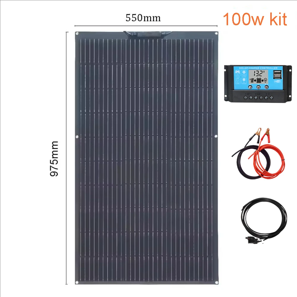 Solarpanel 150w 140w 120w 100w 80w Flexible 12V Ladegerät für Home Camper Yacht RV Reise Monokristalline Solarzelle EU-Lager DHL Versand
