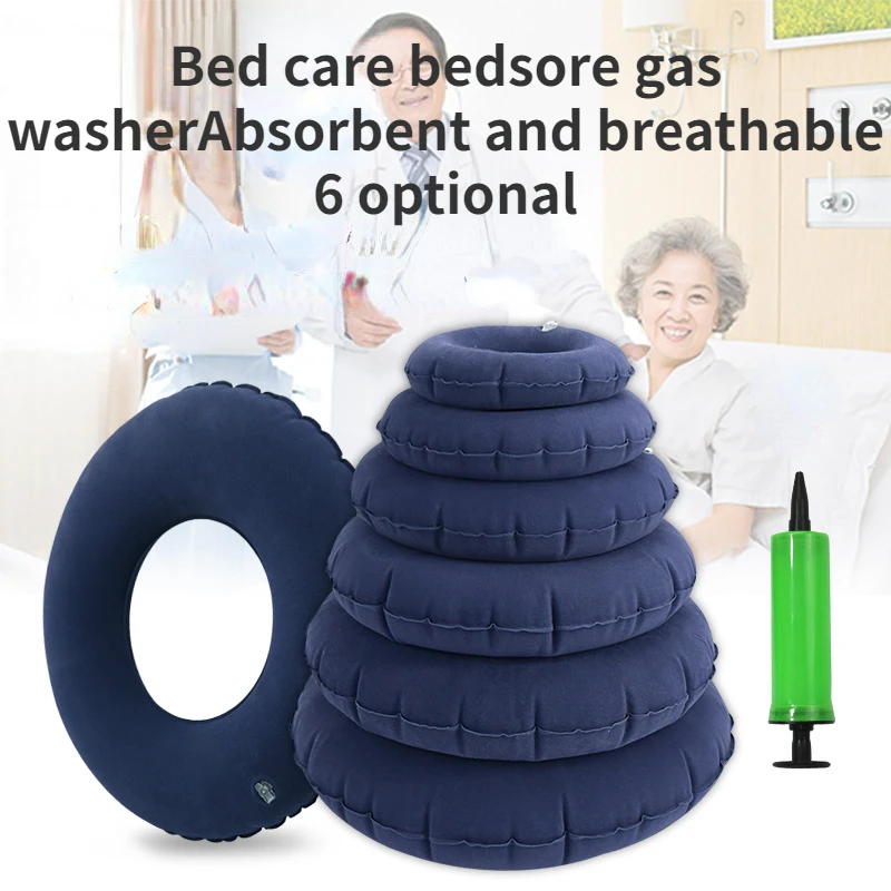 

Inflatable Anti Bedsore Ring Pad Wheelchair Seat Cushion Circular Tailbone Hip Butt Support Sitting Mat Elderly Patient Care