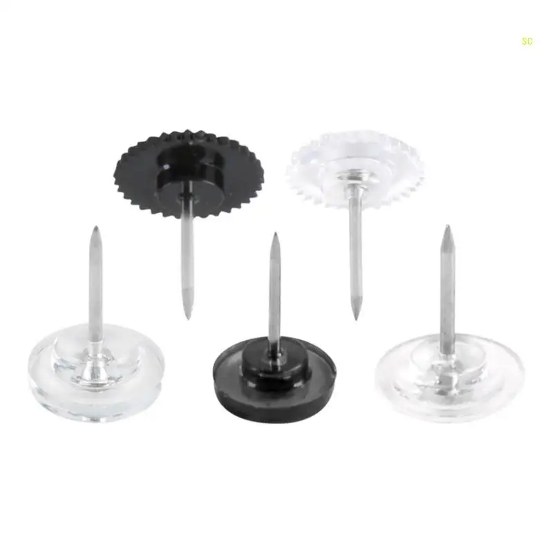 50/100Pcs Push Pins Gear-shape Pushpin Clear Map Pin, Sewing Pins Dropship