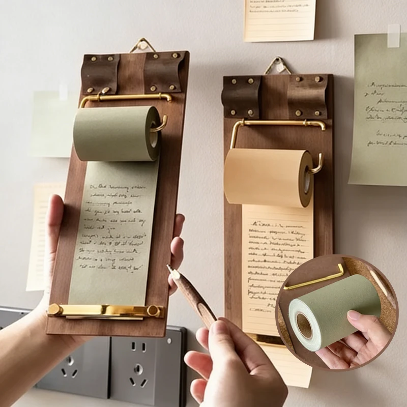 

1 Roll Vintage Tear-Off Sticky Notes,Artistic Non-Adhesive Blank Message Card,Paper Material for Office School Supplies Stickers