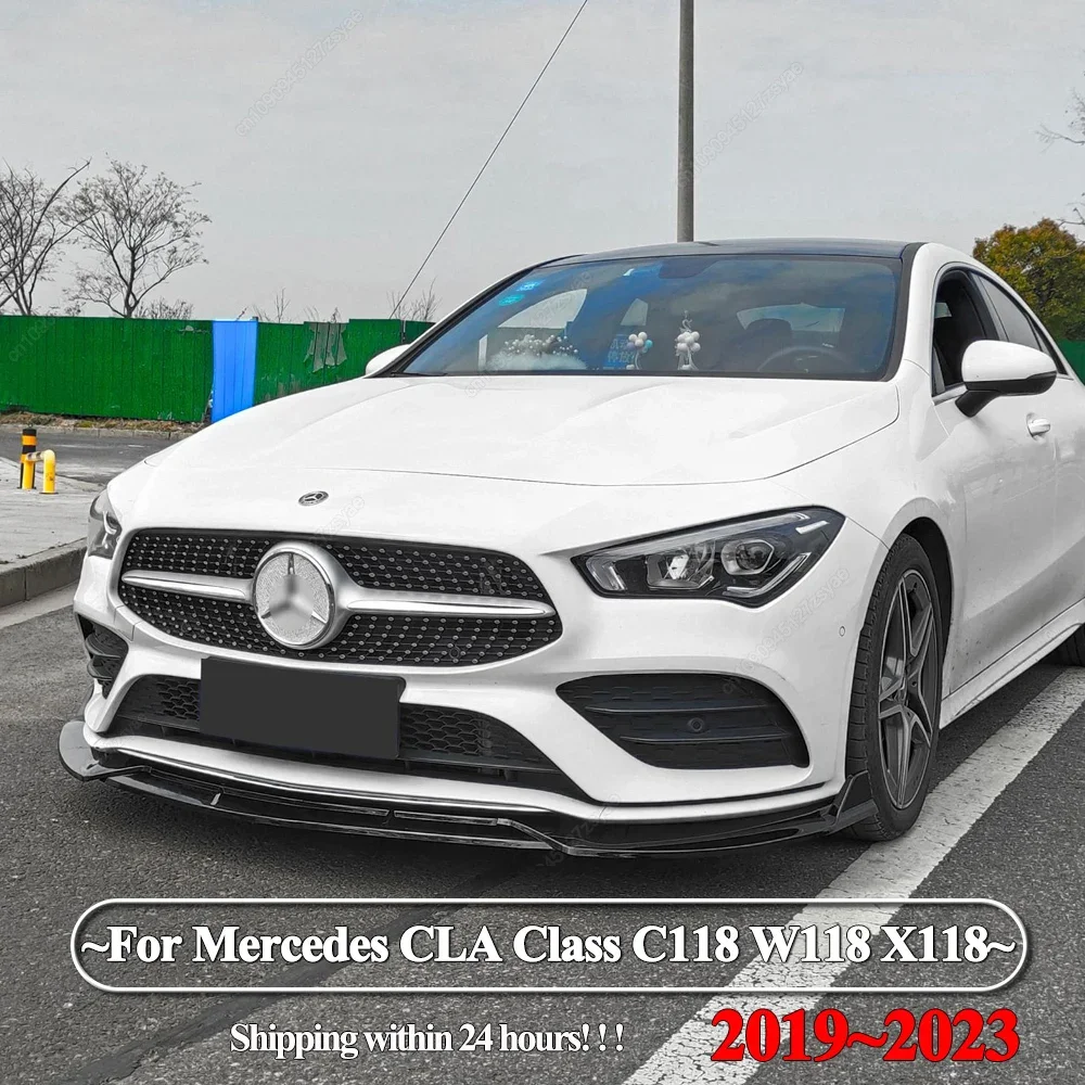 

Защитный диффузор для переднего бампера для Mercedes Benz CLA Class C118 W118 X118 CLA180 200 220 250 CLA35 CLA45 AMG 2019-2023