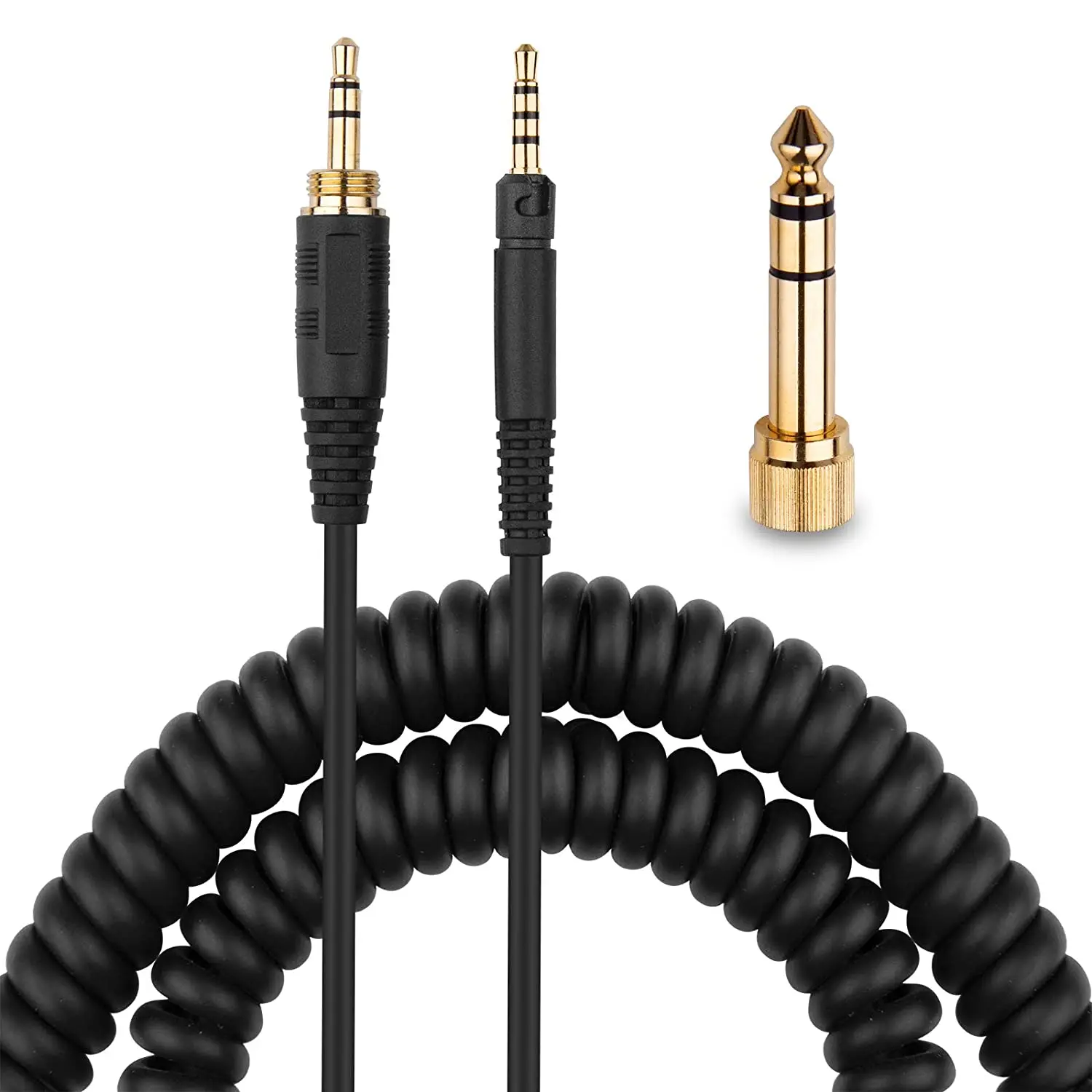 2.5 to3.5mm aux with 6.35mm Adapter Cord Replacement for Sennheiser HD598 Cs HD599 、569 、579 、558 、518 Headphone Audio Cable