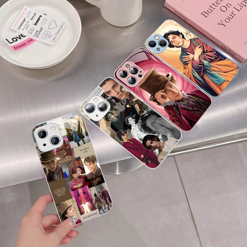 Чехол Т-Тимоти C-халамет для телефона, закаленное стекло для iphone 14 13 12 11 Pro Mini XS MAX 14Plus X XS XR, чехол