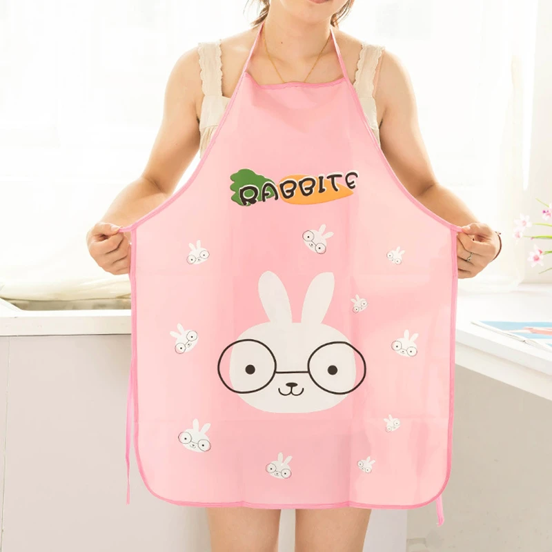 Rabbit Printing Kids Aprons BBQ Bib Apron For Women Cooking Baking Restaurant apron Kitchen Accessories Sleeveless Overalls