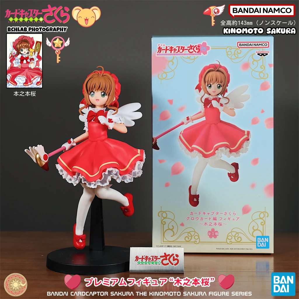 Banpresto Cardcaptor Sakura Anime KINOMOTO SAKURA Star Staff Action Figure Model Figurine Asli Figuarts Dekorasi