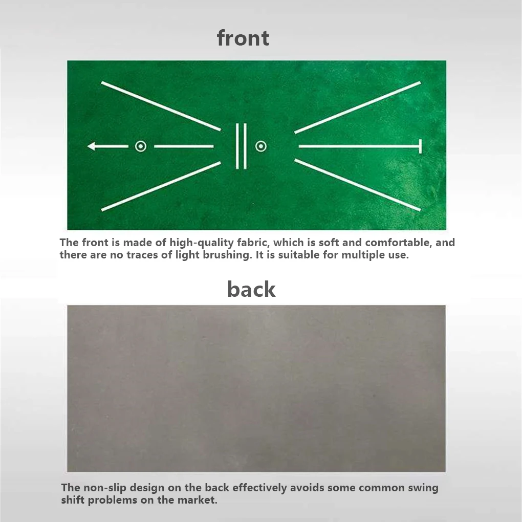 Esterilla de entrenamiento de Golf portátil, rastreador de detección de Swing, rastreo de bateo, rango de conducción, práctica, alfombra fija,