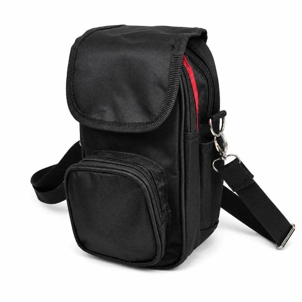 Oxford Fabric Waist Tool Bag Waterproof Multi-Pocket Crossbody Sling Bag Zipper Handle Messenger Pouch Outdoor Sports
