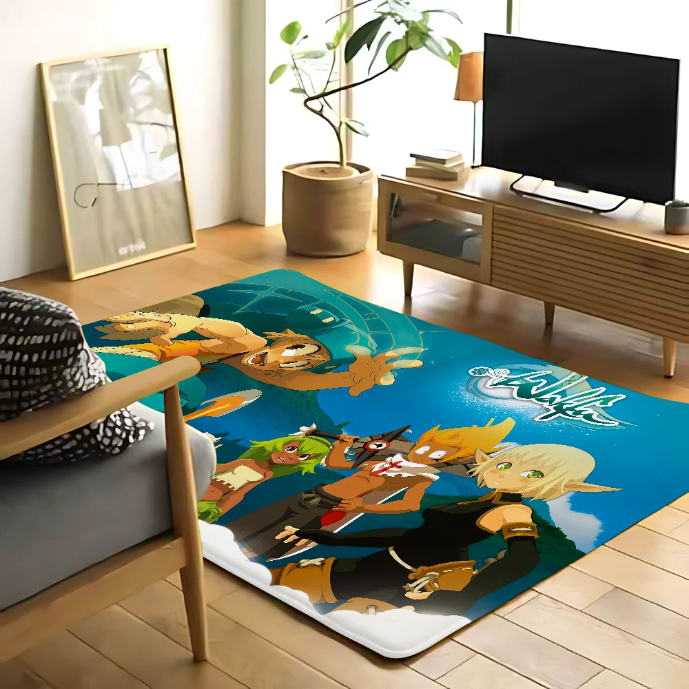 W-wakfu لعبة الكلمة حصيرة الرسم المطبوعة الفانيلا ممسحة للحمام المطبخ مدخل السجاد ديكور المنزل