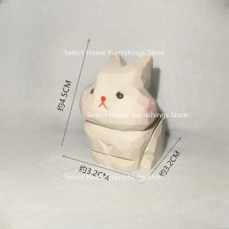 Suitable for Handmade Wood Carving Rabbit Cute Ornament Friends Lovers Girlfriends Birthday Gifts Holiday Colleagues Children