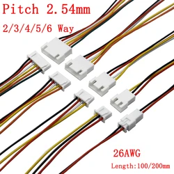 5Pairs Micro JST XH 2.54 2/3/4/5/6 Pin Way Male Female Plug Wire Connector 2.54mm Pitch With Wire Cable Battery Charging Cable