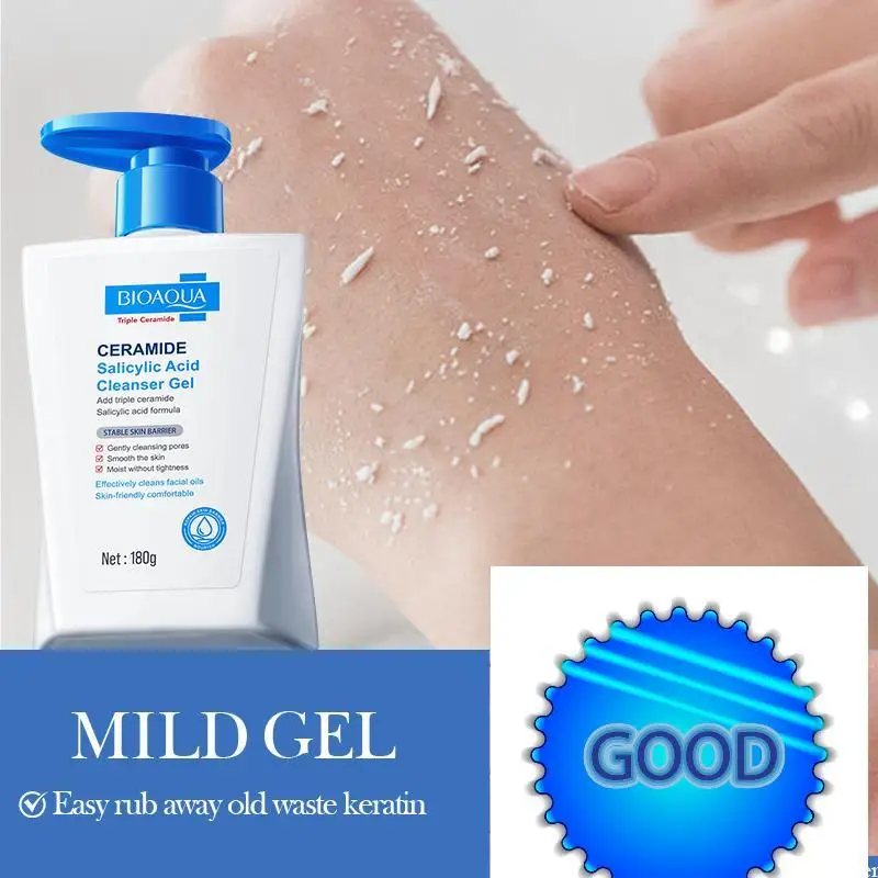 

Salicylic Acid Cleansing Gel Exfoliating Scrub Moisturizing Deep Cleaning Scrub Gel Smoothing Nourishing Skin Care 100g/180g
