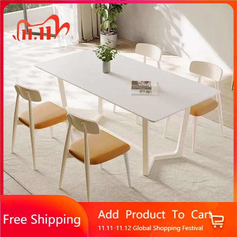 

Hall White Dining Tables Mobile Wall Living Room Restaurant Coffee Side Luxury Dining Tables Kitchen Comedor Salon Furniture