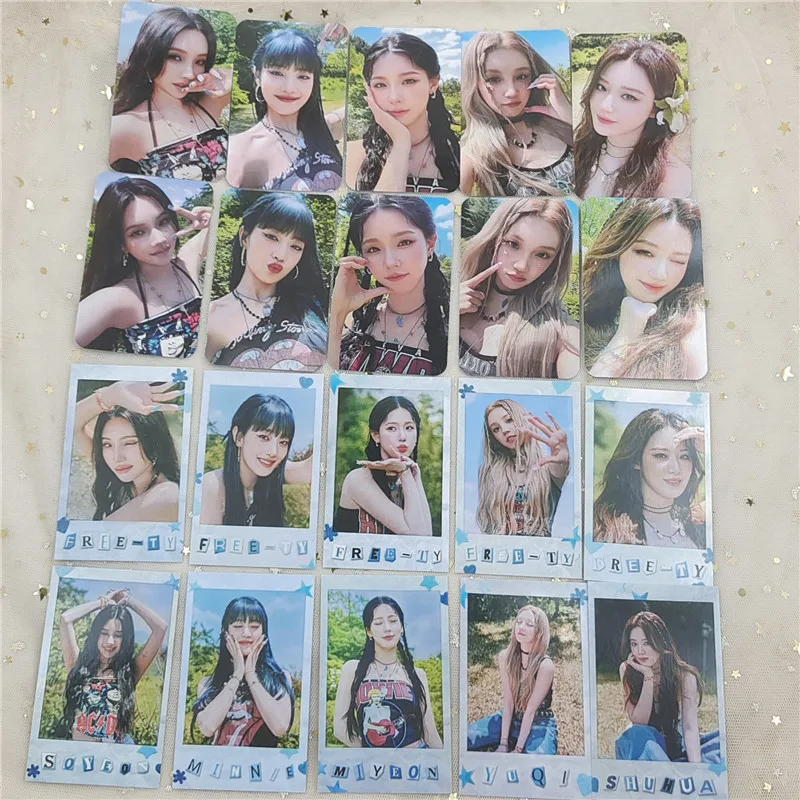 KPOP 5 Cards/Set GIDLE Small Card Album LOMO Card SONG YUQI SHUHUA MINNIE SOOJIN (G)I-DLE Fan Favorite Gift Photo Postcard