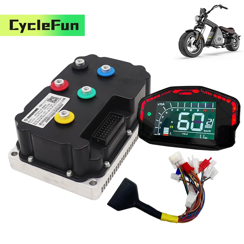 

FarDriver 5KW-6KW ND96530 96V 330A BLDC Sine Wave Controller With DKD Display For Electric Motorcycles Scooters Conversion Kits