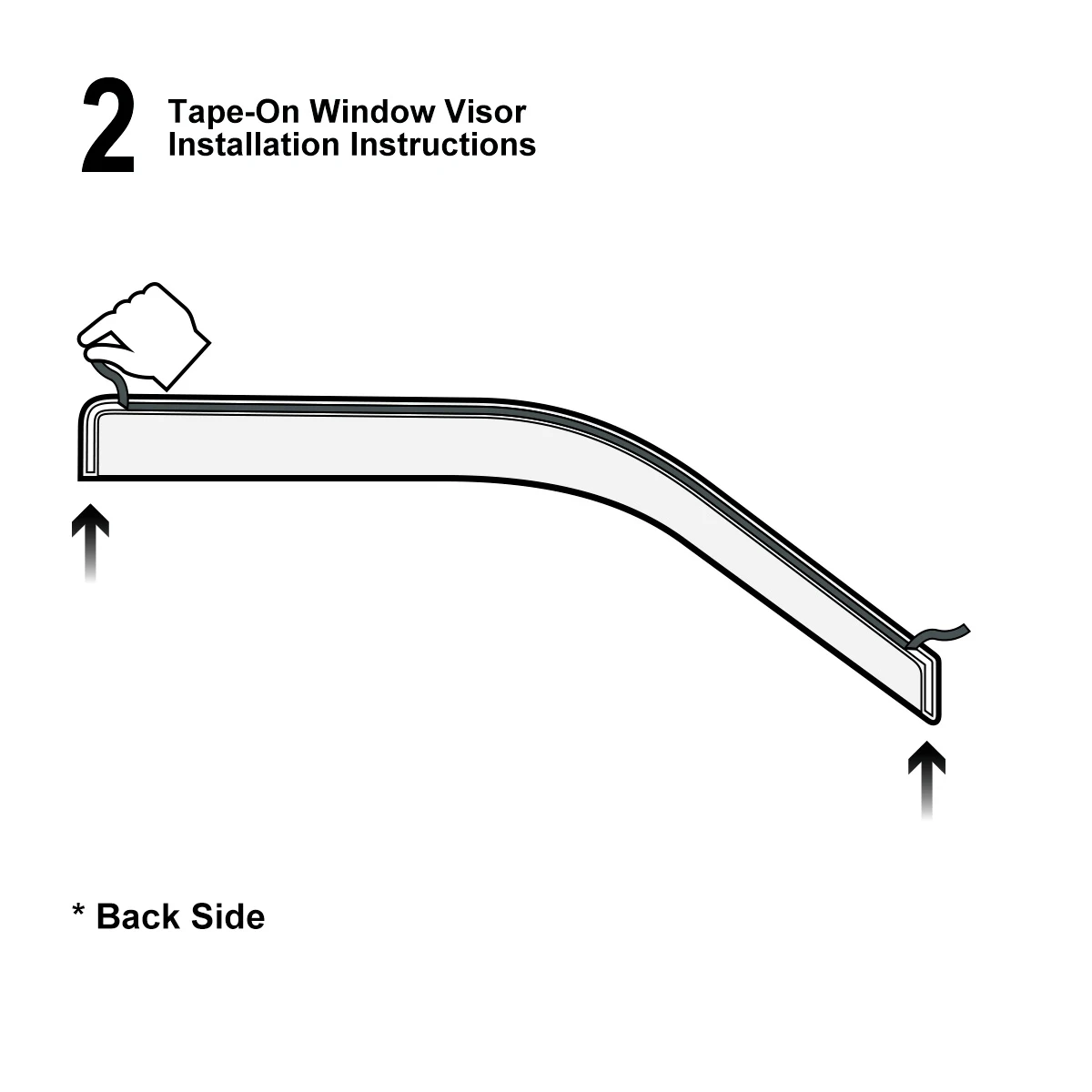 17年式タンドラ ダブル/クルーキャブ用 スモークサンレインガード ベントウィンドウバイザー 4個