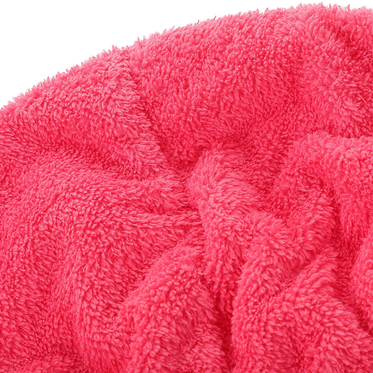 غطاء للشعر الجاف من الألياف الدقيقة لتجفيف الشعر، منشفة سريعة الامتصاص للحمام وغسل الوجه في صالة الألعاب الرياضية والسفر باللون الأحمر الوردي #3