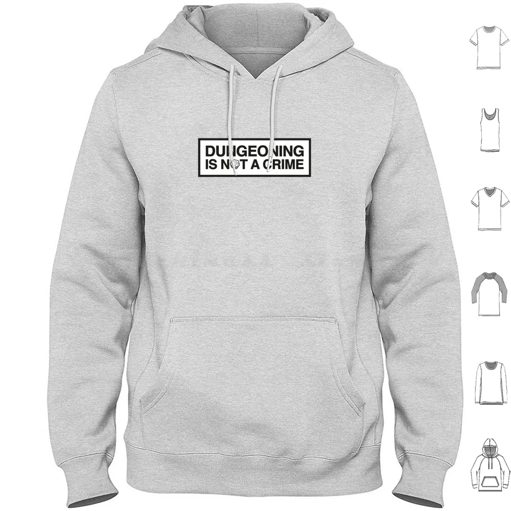 Is Not A Crime Hoodie Cotton Long Sleeve Dragon Dnd D D The And Board Game D20 Thu Rpg Roleplay Cosplay Fireball