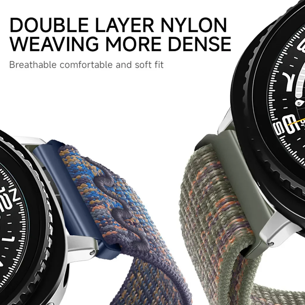 Nylon Loop Strap for Samsung Galaxy Watch 8 40MM 44MM/8classic Breathable Nylon Replacement Wristband Bracelet for Galaxy Ultra2