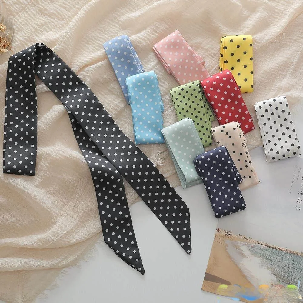 

Тонкая длинная повязка для волос, многофункциональный декоративный пояс, тонкий шелковый шарф, пояс для брюк, женский модный аксессуар