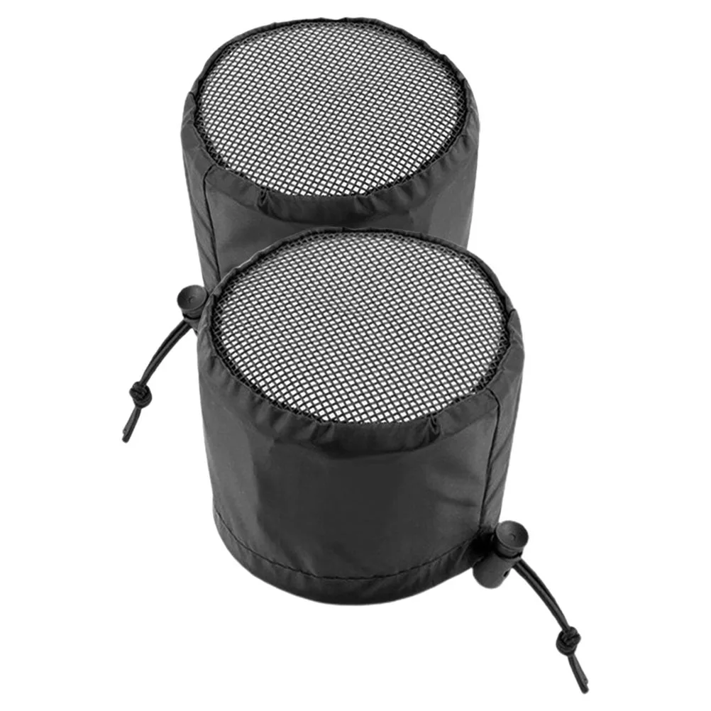 

2Pcs Grow Tent Vent Covers Polyester Duct Vent Filter Adjustable Opening Elastic Band Fixed Buckle Ventilation Accessories