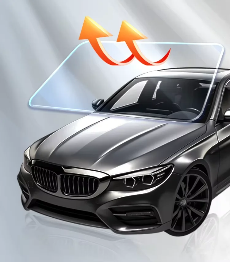Hot selling：Transparent Window Car Pet Film with Color-Changing Function Auto Heat Rejection & Solar Protection Bright Black Tin