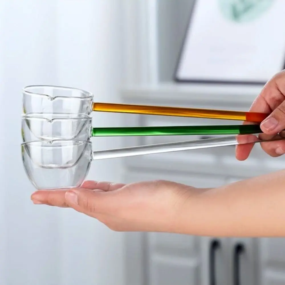 

Витражи, красочные, для дома, кухни, устойчивые к высоким температурам стеклянные ложки, ложки для перемешивания с длинной ручкой, кофейные ложки