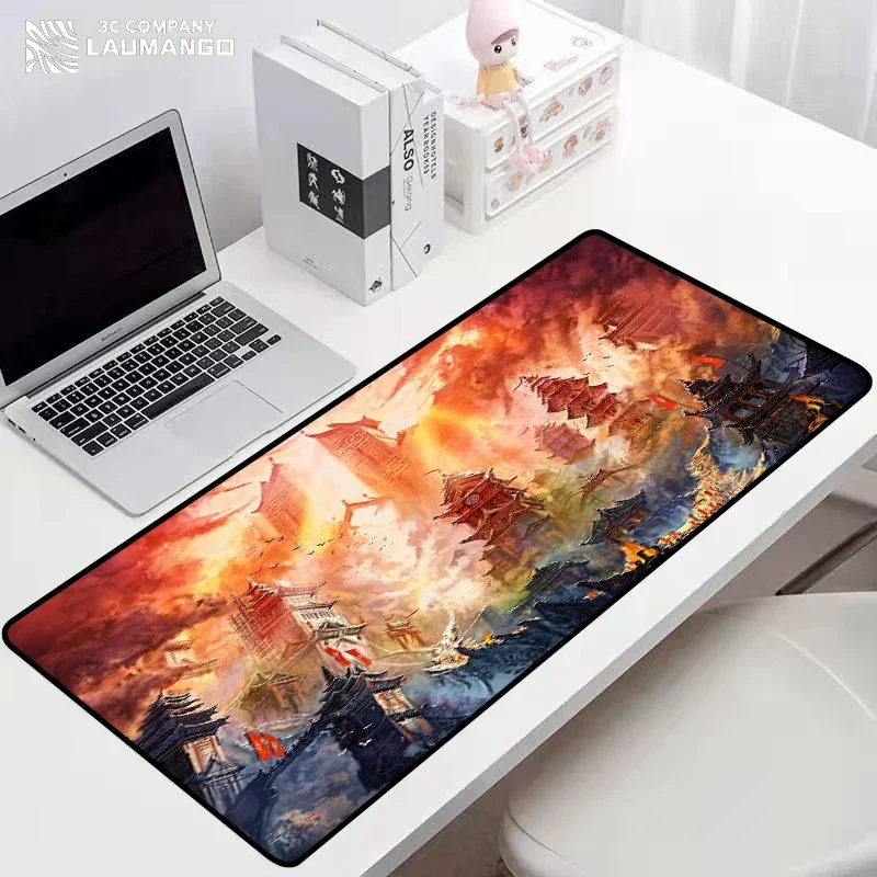 Large Mouse Pad Anime Palace Sakura Office Accessories Desk Mat Game Mats Mousepad Xxl Deskmat Gaming Gamer Mause Pads Pc Carpet