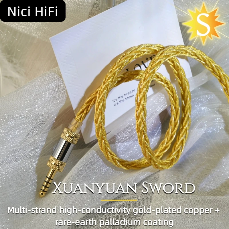 

Nici HiFi-16S 8-ядерный кабель для наушников MMCX/0,78 2-контактный/стерео 3,5 мм, сбалансированный 4,4 мм, сменный кабель для обновления IEM