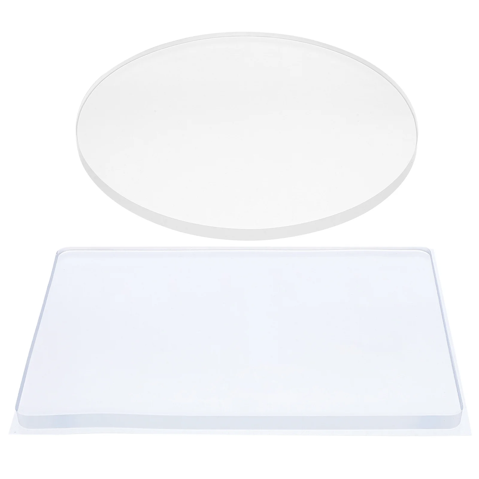 

2Pcs Soft Gel Press Plate Reusable for Kids Printmaking Creative Art Projects Portable Non-Stick Surface for Scrapbooking Card