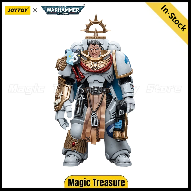 

【In Stock】JOYTOY 1/18 Action Figure Warhammer 40K Space Marines White Consuls Captain Messinius Model Toy Gift