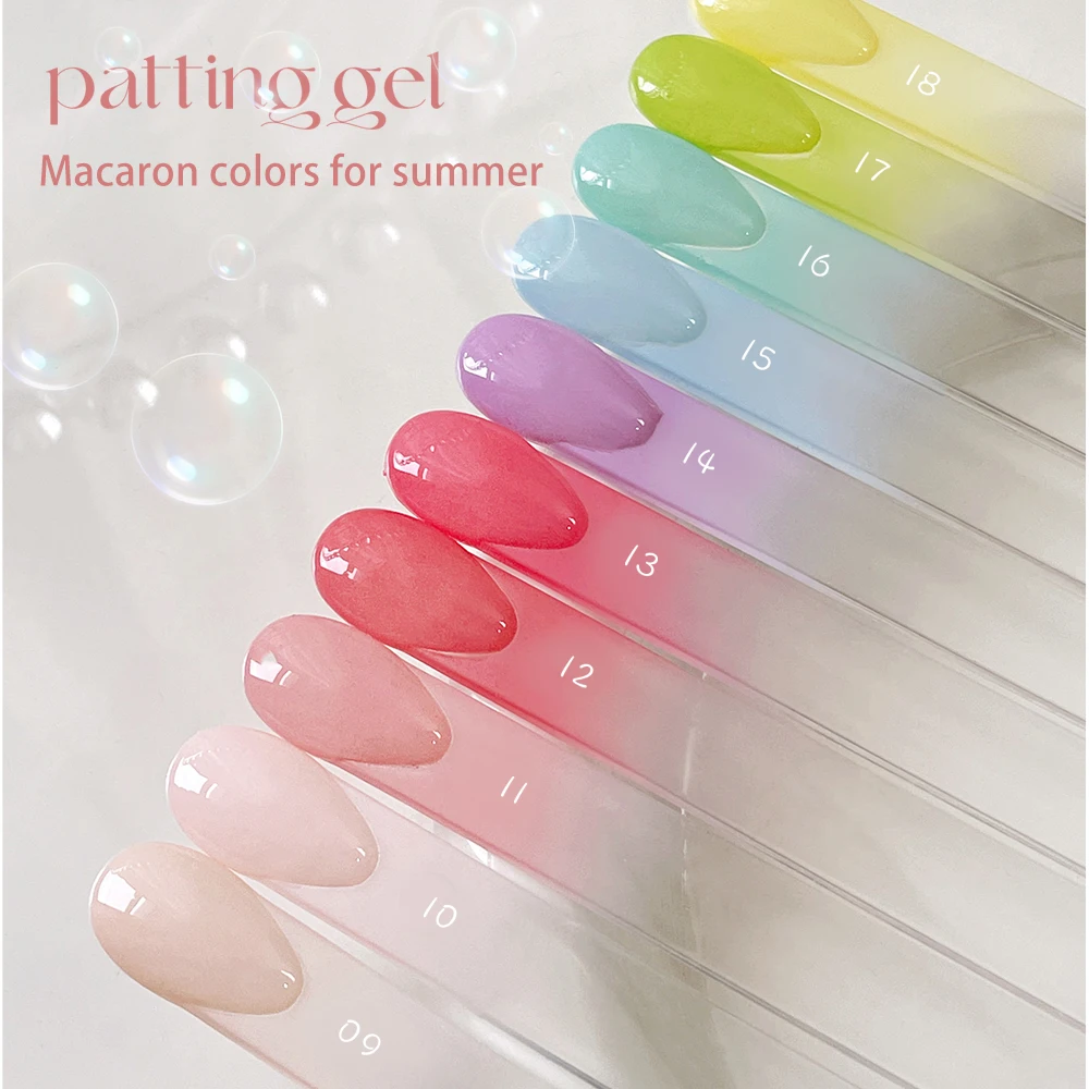 Kaniu Tinta unita Nail Art Patting Colla Cuscino d'aria Patting Colla Pittura in gesso Smalto per unghie Decorazione per salone di bellezza fai da te