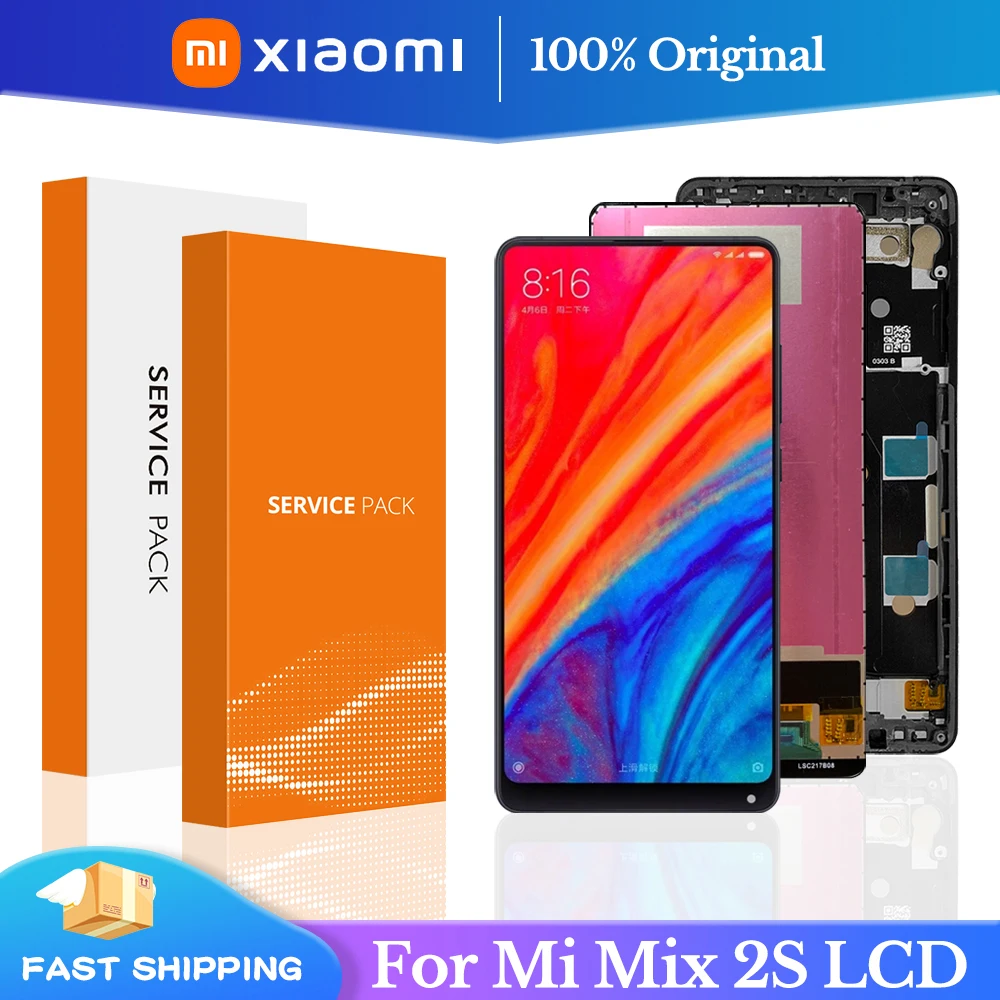 

5.99" Original For Xiaomi Mi Mix 2S LCD Display 10 Touch Screen Panel XiaoMI Mix2S LCD Digitizer Assembly Replacement Parts Best