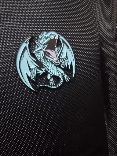 Anime Yu-Gi-Oh Blue-Eyes White Dragon Brooch Enamel Pin Anime Game Peripheral Badges Lapel Backpacks Jewelry Accessories Gift