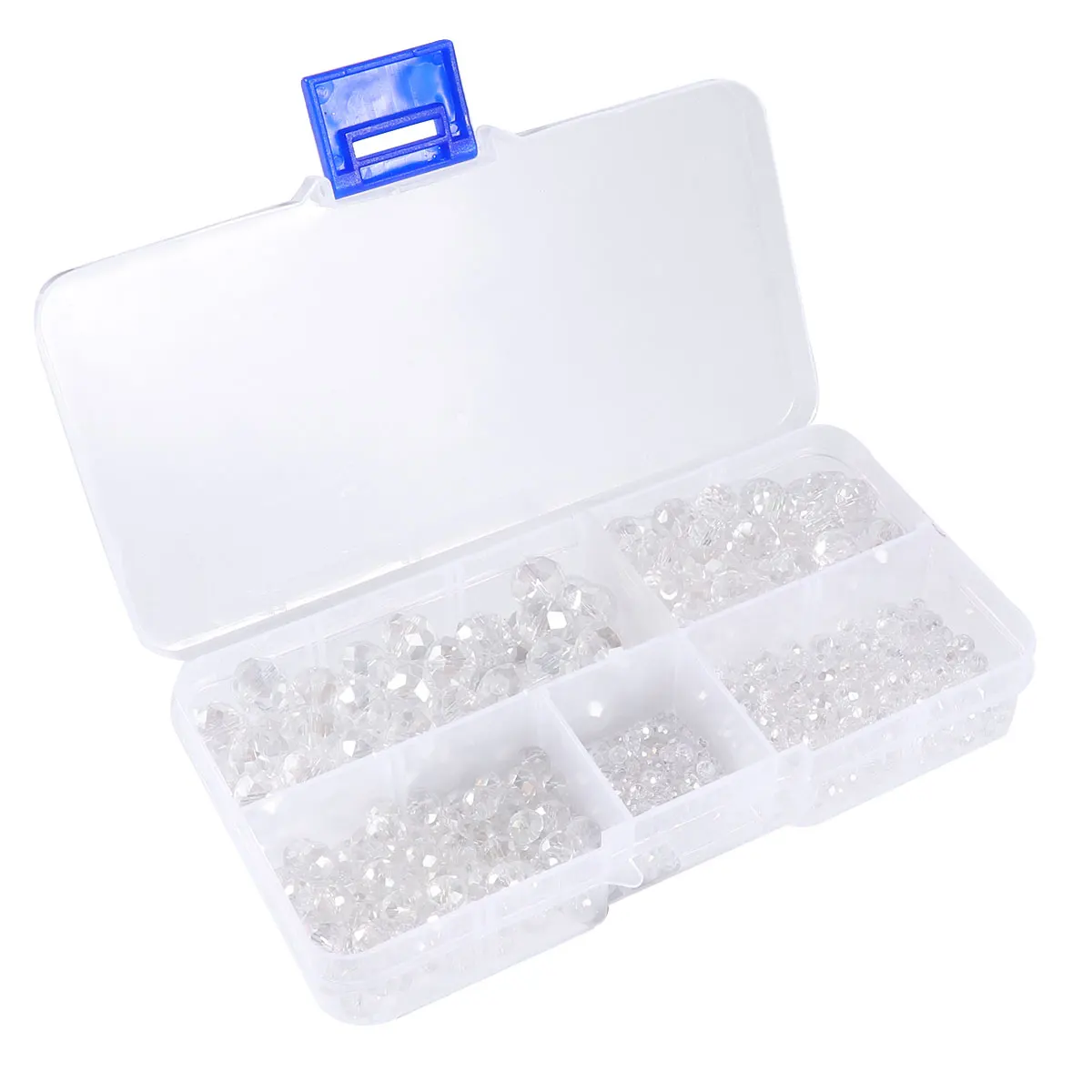 

Crystal Beads for Jewelry Making Round Glass Loose Beads Girls Crafts Bracelet Necklace DIY Crafting Decorations