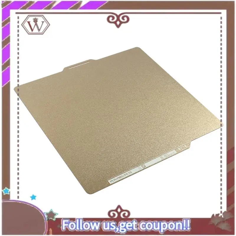 ABBG-For Bambu Lab X1 P1S P1P بناء لوحة PEI السرير الملمس مزدوج الوجهين الربيع الصلب 257X257mm للطابعة المختبر P1 ثلاثية الأبعاد سهلة الاستخدام